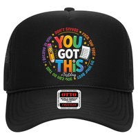 Test Day You Got This Rock The Test Teacher Testing Day Trucker Hat