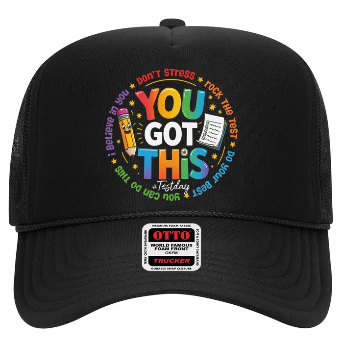 Test Day You Got This Rock The Test Teacher Testing Day Trucker Hat