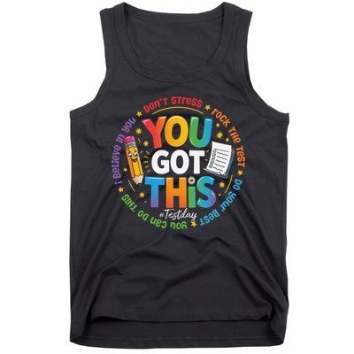 Test Day You Got This Rock The Test Teacher Testing Day Tank Top