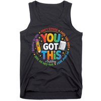 Test Day You Got This Rock The Test Teacher Testing Day Tank Top