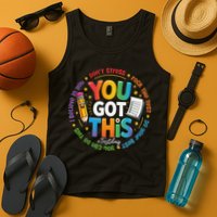 Test Day You Got This Rock The Test Teacher Testing Day Tank Top