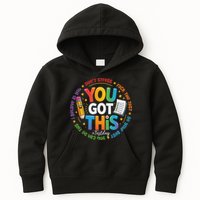 Test Day You Got This Rock The Test Teacher Testing Day Kids Hoodie