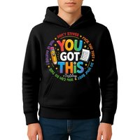 Test Day You Got This Rock The Test Teacher Testing Day Kids Hoodie