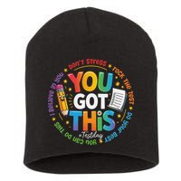 Test Day You Got This Rock The Test Teacher Testing Day Short Acrylic Beanie