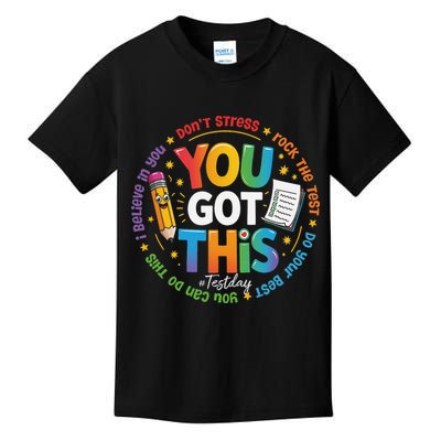 Test Day You Got This Rock The Test Teacher Testing Day Kids T-Shirt