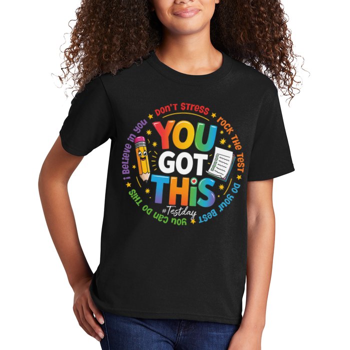 Test Day You Got This Rock The Test Teacher Testing Day Kids T-Shirt