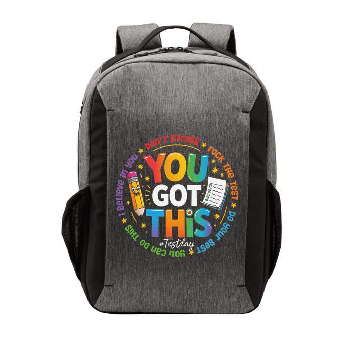 Test Day You Got This Rock The Test Teacher Testing Day Vector Backpack