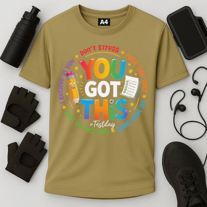 Test Day You Got This Rock The Test Teacher Testing Day Performance Shirt