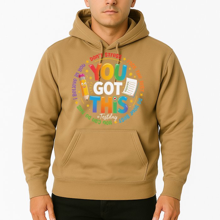 Test Day You Got This Rock The Test Teacher Testing Day Hoodie