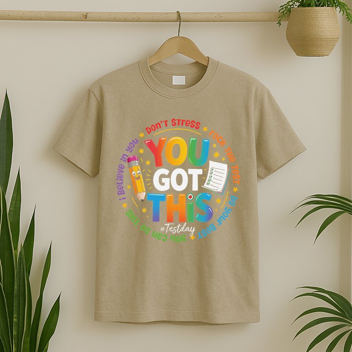 Test Day You Got This Rock The Test Teacher Testing Day T-Shirt