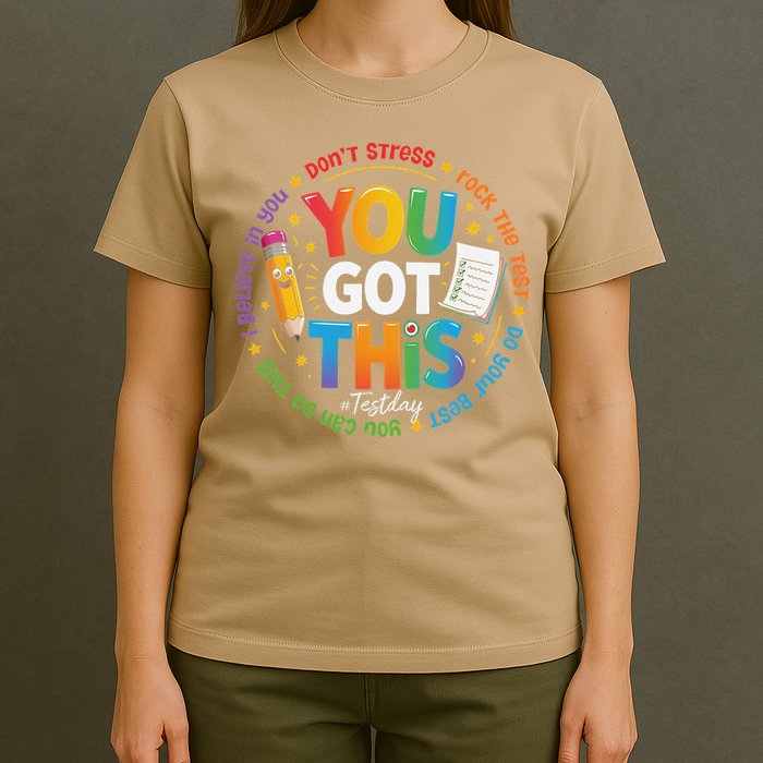 Test Day You Got This Rock The Test Teacher Testing Day T-Shirt