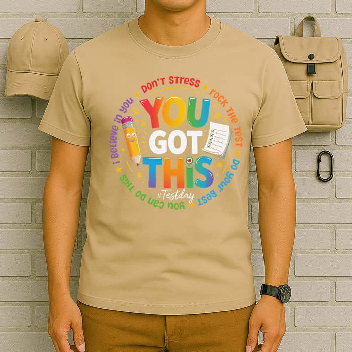 Test Day You Got This Rock The Test Teacher Testing Day T-Shirt