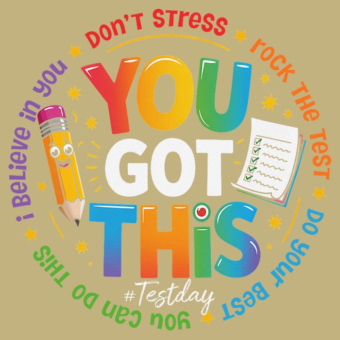 Test Day You Got This Rock The Test Teacher Testing Day T-Shirt