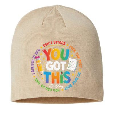 Test Day You Got This Rock The Test Teacher Testing Day Sustainable Beanie