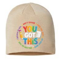Test Day You Got This Rock The Test Teacher Testing Day Sustainable Beanie