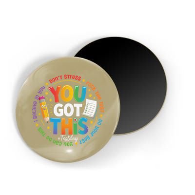 Test Day You Got This Rock The Test Teacher Testing Day Magnet