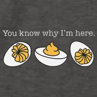 Thanksgiving Dinner You Know Why IM Here Deviled Egg Vector Backpack