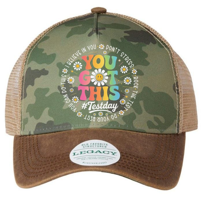Test Day You Got This Rock The Test Teacher Testing Day Legacy Tie Dye Trucker Hat