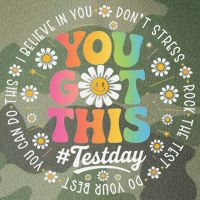 Test Day You Got This Rock The Test Teacher Testing Day Legacy Tie Dye Trucker Hat