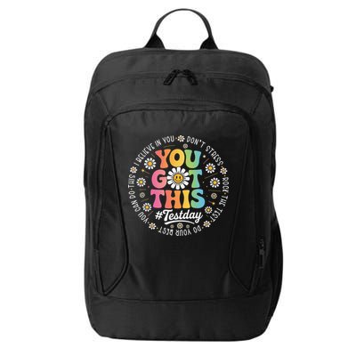 Test Day You Got This Rock The Test Teacher Testing Day City Backpack