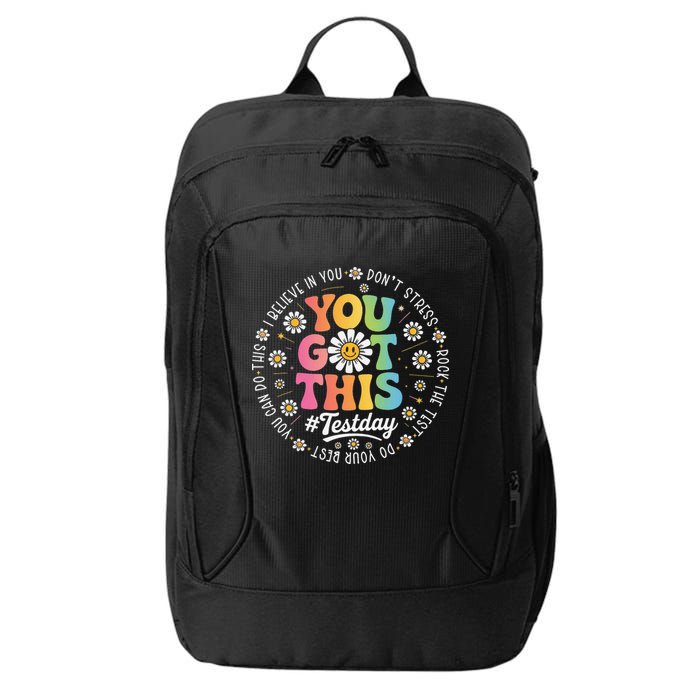 Test Day You Got This Rock The Test Teacher Testing Day City Backpack
