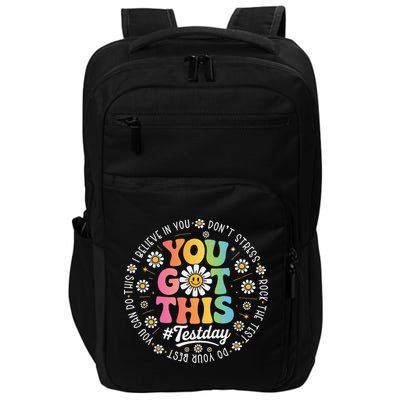Test Day You Got This Rock The Test Teacher Testing Day Impact Tech Backpack
