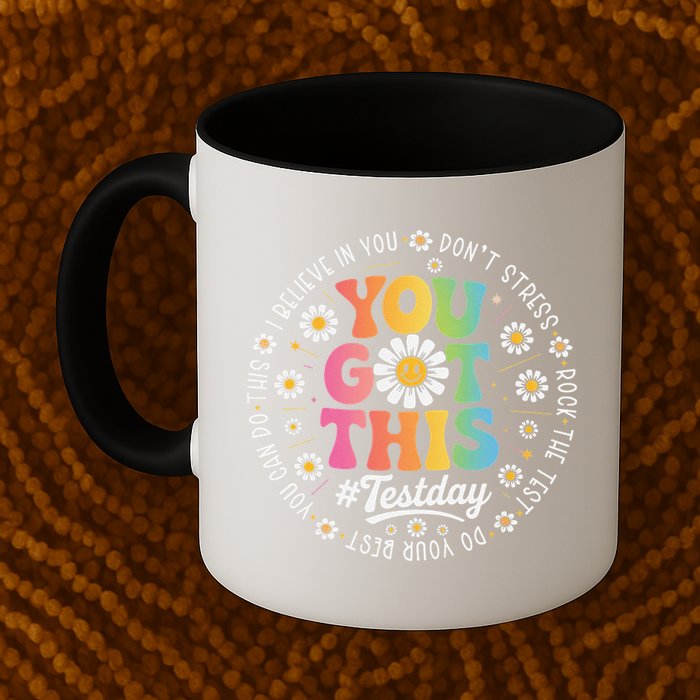 Test Day You Got This Rock The Test Teacher Testing Day Mug