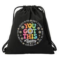 Test Day You Got This Rock The Test Teacher Testing Day Drawstring Bag