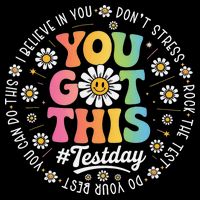Test Day You Got This Rock The Test Teacher Testing Day Drawstring Bag