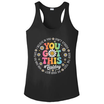 Test Day You Got This Rock The Test Teacher Testing Day Ladies PosiCharge Competitor Racerback Tank