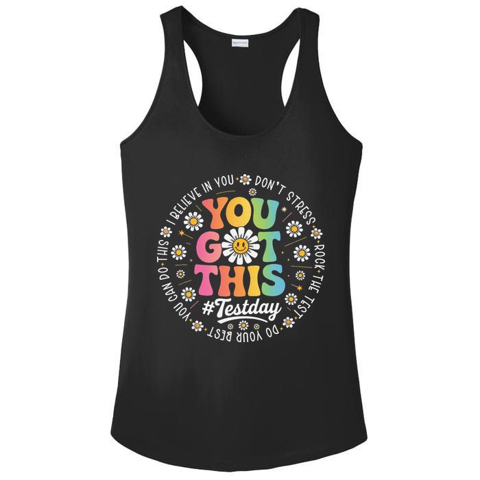 Test Day You Got This Rock The Test Teacher Testing Day Ladies PosiCharge Competitor Racerback Tank