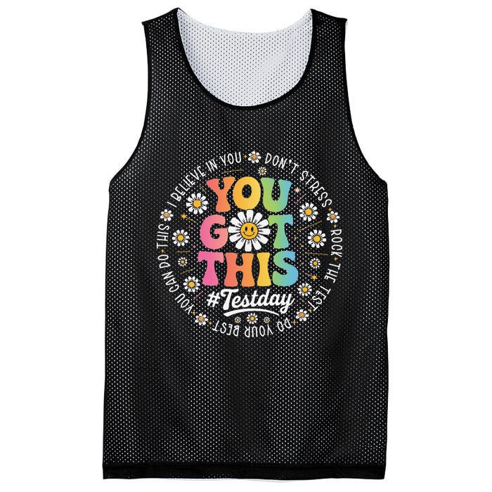 Test Day You Got This Rock The Test Teacher Testing Day Mesh Reversible Basketball Jersey Tank