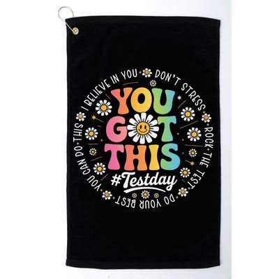 Test Day You Got This Rock The Test Teacher Testing Day Golf Towel