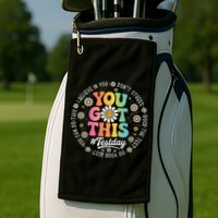 Test Day You Got This Rock The Test Teacher Testing Day Golf Towel