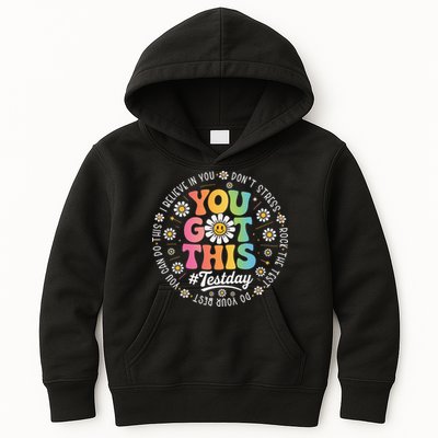 Test Day You Got This Rock The Test Teacher Testing Day Kids Hoodie