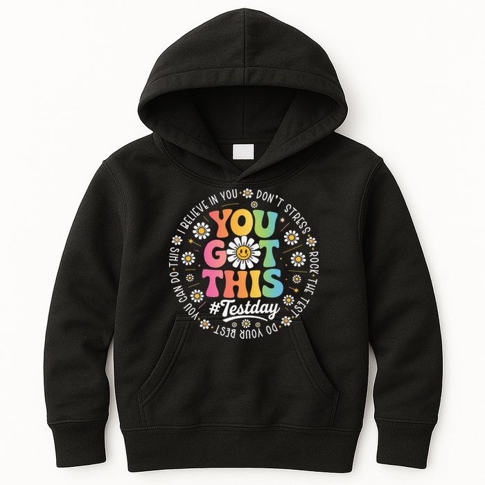 Test Day You Got This Rock The Test Teacher Testing Day Kids Hoodie