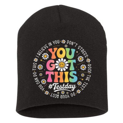 Test Day You Got This Rock The Test Teacher Testing Day Short Acrylic Beanie