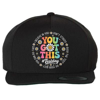 Test Day You Got This Rock The Test Teacher Testing Day Wool Snapback Cap