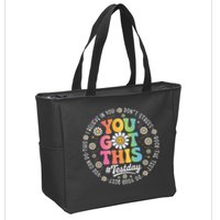 Test Day You Got This Rock The Test Teacher Testing Day Zip Tote Bag