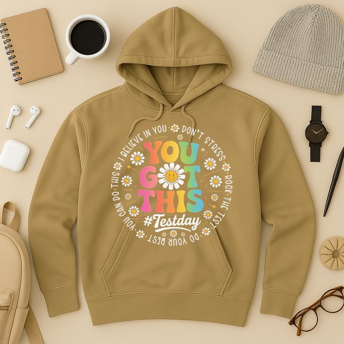 Test Day You Got This Rock The Test Teacher Testing Day Hoodie