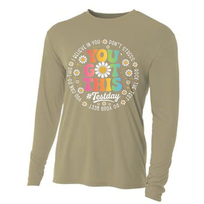 Test Day You Got This Rock The Test Teacher Testing Day Cooling Performance Long Sleeve Crew