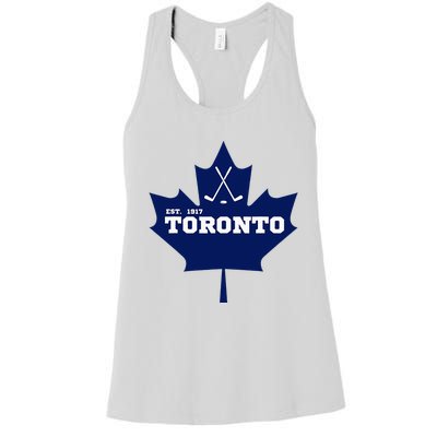 Toronto Est 1917 Sports Hockey Team Athletic Novelty Women's Racerback Tank