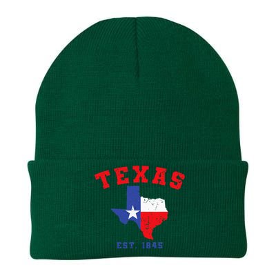 Texas Est. 1845 Texas Pride Home State Texan Knit Cap Winter Beanie