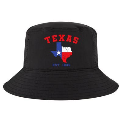 Texas Est. 1845 Texas Pride Home State Texan Cool Comfort Performance Bucket Hat