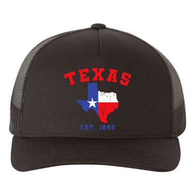 Texas Est. 1845 Texas Pride Home State Texan Yupoong Adult 5-Panel Trucker Hat