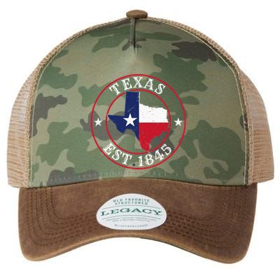 Texas Est 1845 Texan Home State Texas Pride Legacy Tie Dye Trucker Hat