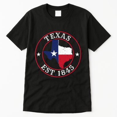Texas Est 1845 Texan Home State Texas Pride Tall T-Shirt