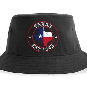 Texas Est 1845 Texan Home State Texas Pride Sustainable Bucket Hat