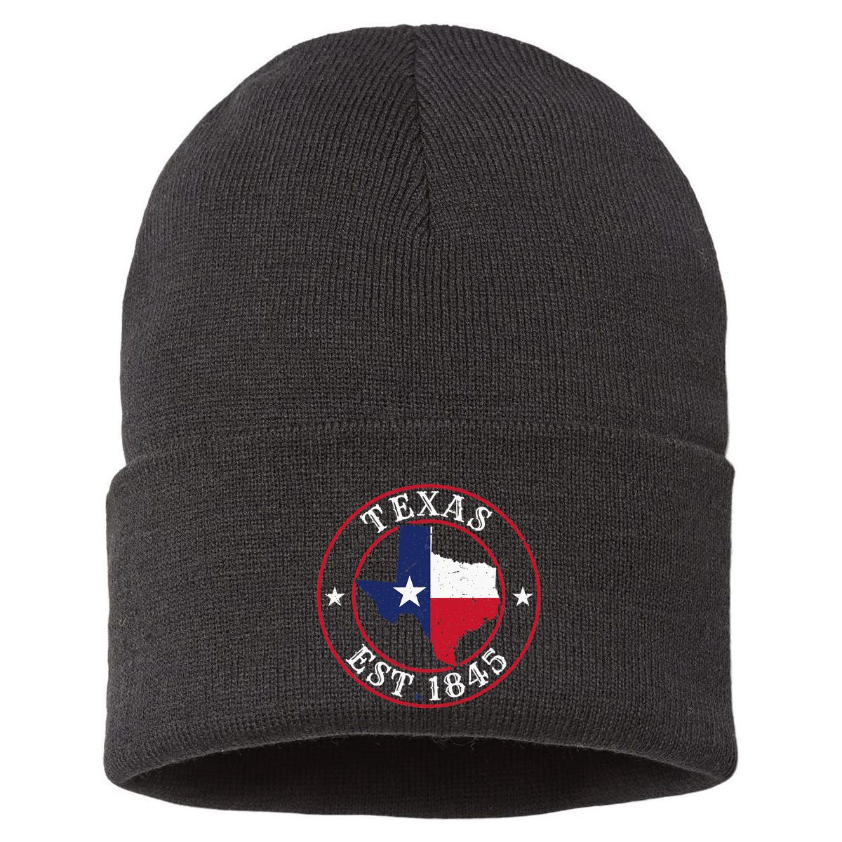 Texas Est 1845 Texan Home State Texas Pride Sustainable Knit Beanie