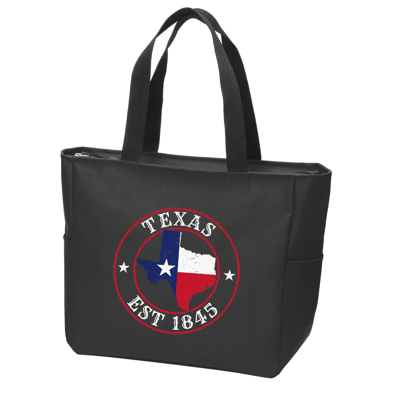 Texas Est 1845 Texan Home State Texas Pride Zip Tote Bag